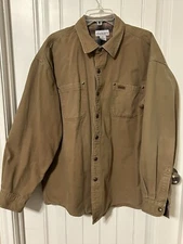 Carhartt Jacket Mens XL Flannel Lined Shacket Shirt Jac Heavy Canvas Snap