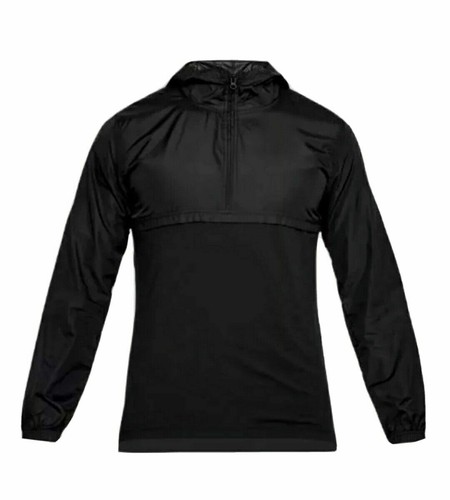 NWT $60 Under Armour Mens 1/4 Zip Hoodie Wind Jacket Windbreaker 1311107- 001 S - Picture 1 of 4