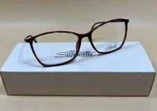 Silhouette Eyeglass Frames Illusion Lite 1598 6040 Havana Marsala 53 14 135