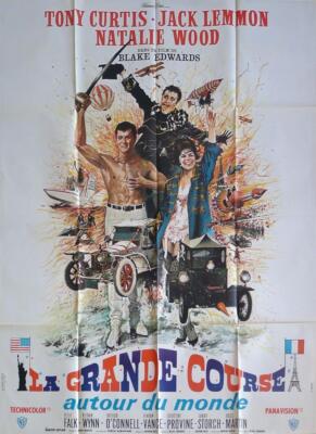 THE GREAT RACE - STYLE B CARS / SPORT T- CURTIS / LEMMON - ORIGINAL LARGE POSTER