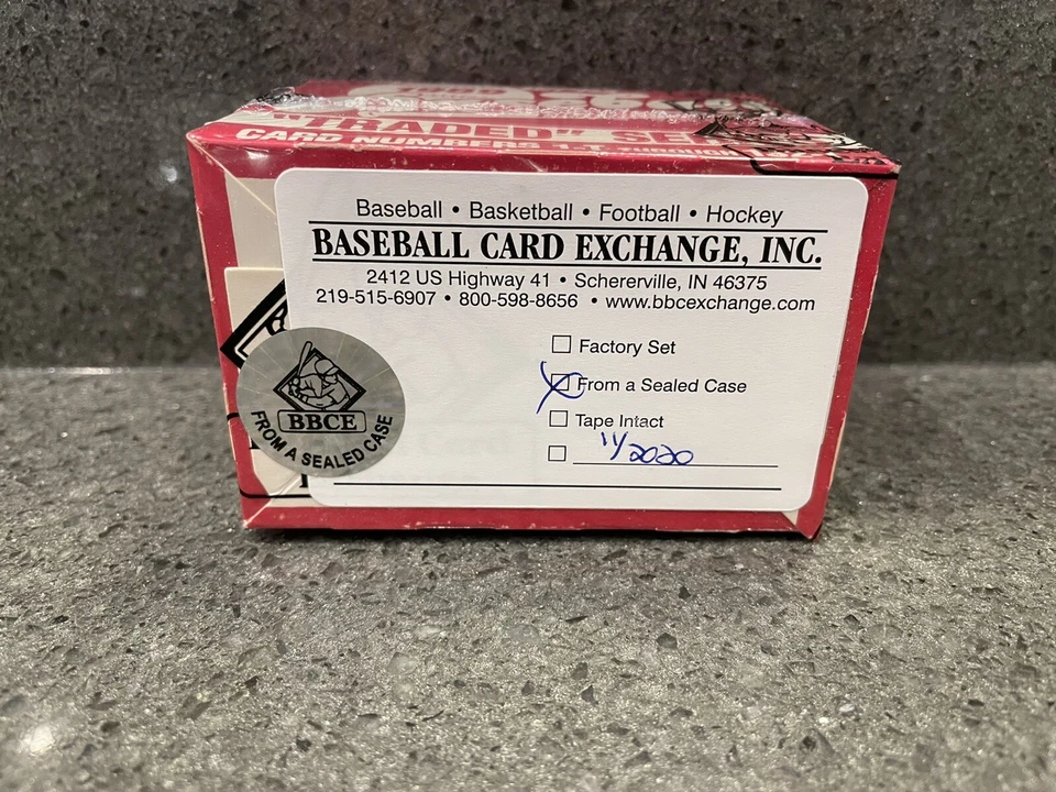 1989 Topps Traded Sealed BBCE FASC Baseball Set - Ken Griffey Jr Randy Johnson - Image 2 of 4