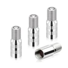 Valve Stem Extenders - 27mm, Brass - Fit For Cars, Motorcycles, Trucks - 4Pcs