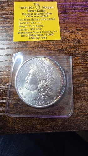 1898 Morgan Silver Dollar $1 BU Uncirculated 90% Silver Philadelphia
