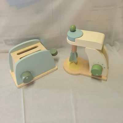 #ad Aldi Kids Wooden Toasteramp; Mixer for Playset $8.49