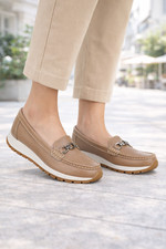 Women's Jo & Joe Loafer Size 4-8 Leather Comfort Slip On Moccasin Summer Shoe