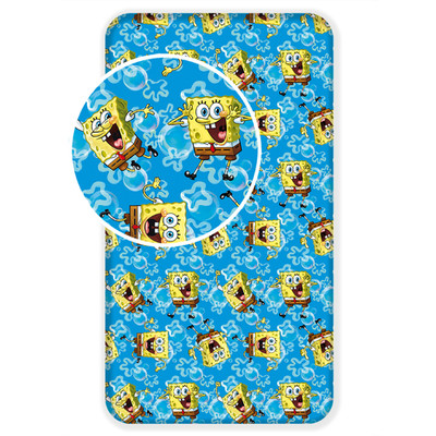 SpongeBob Spannbetttuch Spannbettlaken Bettlaken 90 X 200 cm Baumwolle