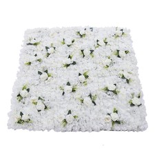 Artificial Wedding Silk Flower Wall Decor Background Rose Floral Panels 6 Pcs