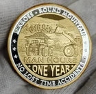 Kinross Round Mountain Gold Gilded "Manhours" 1 Troy Oz .999 Fine Silver Proof