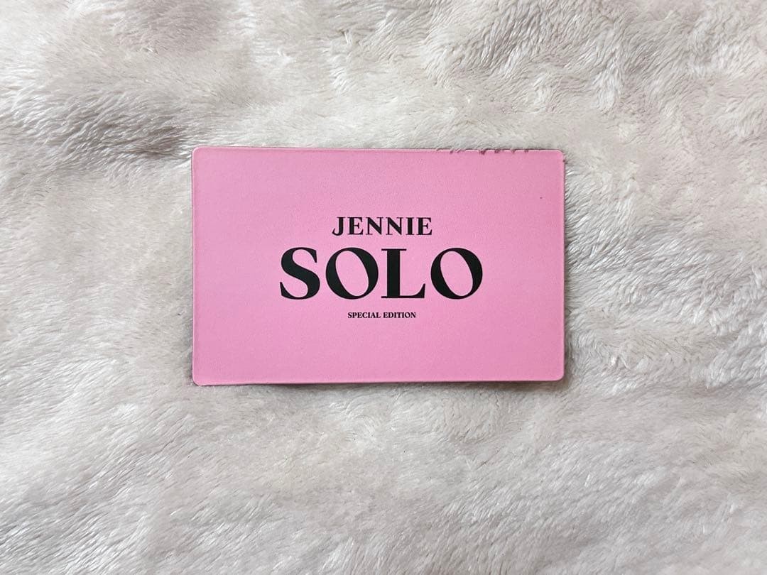 BLACKPINK JENNIE SOLO Lenticular Photo Card Official Rare K-POP