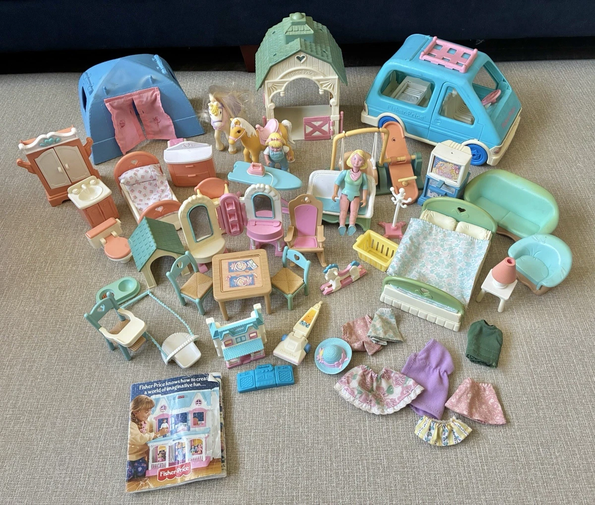 Pezzi Di Ricambio Per Fisher-Price Loving Family Dream House Del 1993 – Scegli Tu Quali!