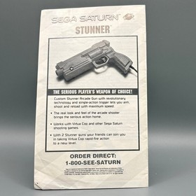 Virtua Cop Promo Insert Sega Saturn Original 81015 Stunner Ad