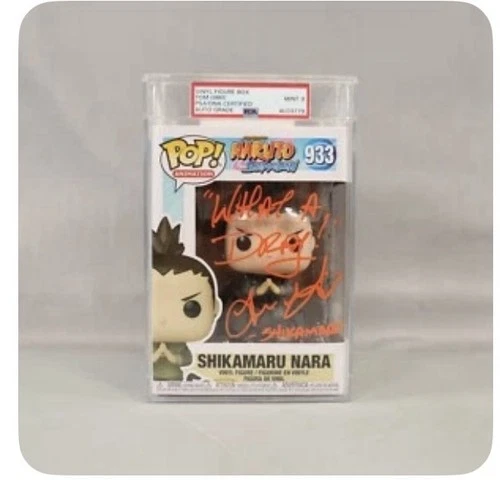 Funko Pop! Shikamaru Nara #933 Naruto Shippuden Signed by Tom Gibis JSA w/Quote