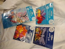 Lot Over 50 Iron On Embroidered Appliques NIP Flowers  Butterflies