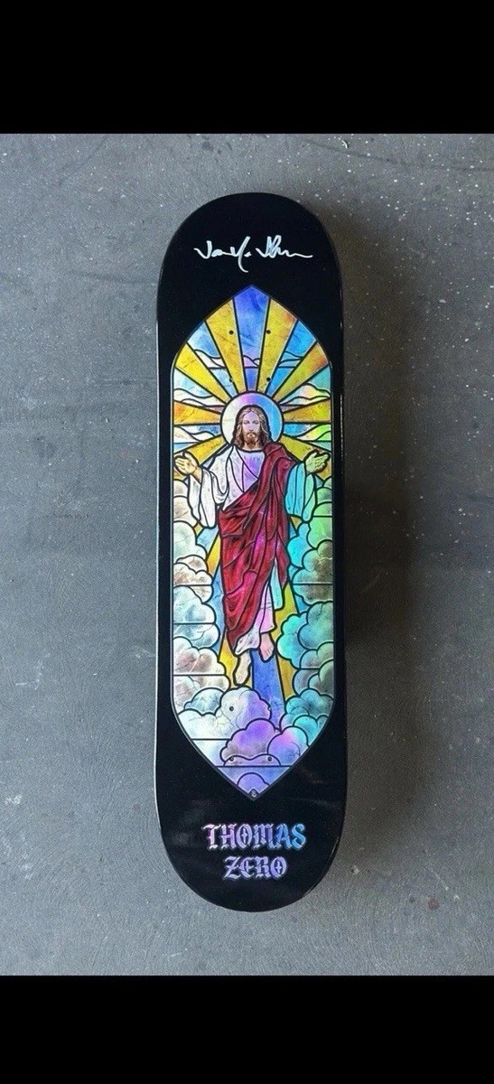ZERO Jamie Thomas サイン入りデッキ Zero Jamie Thomas Stained Glass Experimental #2 Signed Art Theme