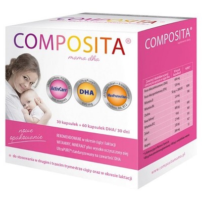 Composita Mama DHA capsules for pregnant women, 90 pcs