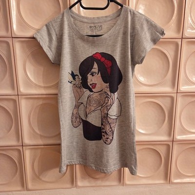  Native Schneewittchen Tattoo T-Shirt grau Gr. L 