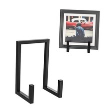 Magazine Holder Vinyl Record Storage Holder Plate Display Stands 2P-Black