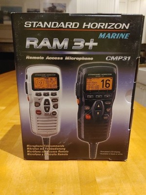 Standard Horizon RAM3+ CMP31 Second Station White Handset & Accessories - Tested