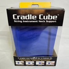 Music Nomad Cradle Cube String Instrument Neck Support, MN206, Blue