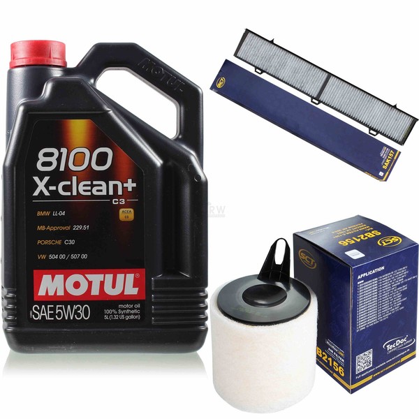SCT Inspektionspaket 5L Motul 5W-30 FüR BMW E87 116I 118I 120I E81 E90 318I-image