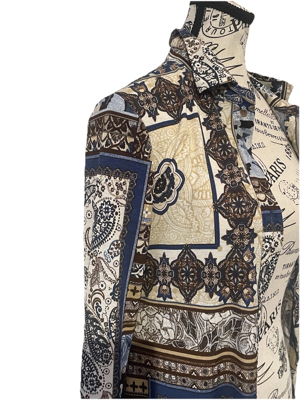 Retro Long Button Down Multicolor Stylish jacket … - image 6