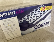 Conair Instant Heat Hair Setter Hot Rollers W/19 Metal Clips Hairsetter CHV21
