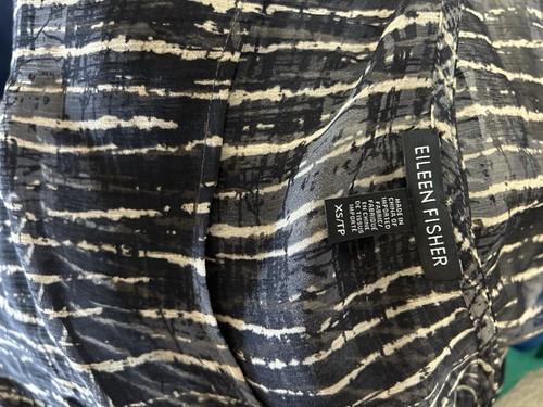 Nuova tunica Eileen Fisher senza maniche 2 pezzi top XS seta - Foto 9 di 9