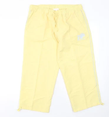 Mystify Women's Yellow Jogger Trousers M Elastic Waist Casual - Image 1 of 4