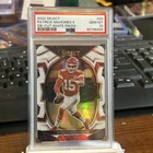2022 Panini Select PATRICK MAHOMES II /99 White Die-Cut Prizm Chiefs #20 Psa 10