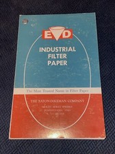 Eaton Dikeman Company Industrial Filter Paper Salesman Sample Vintage Book