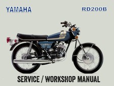 1974-1976 Yamaha RD200B RD200 B Repair Workshop Service Manual PDF File