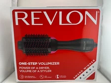 Revlon One-Step Volumizer Hair Dryer Hot Air Oval Brush, Black & Pink, RVDR5222