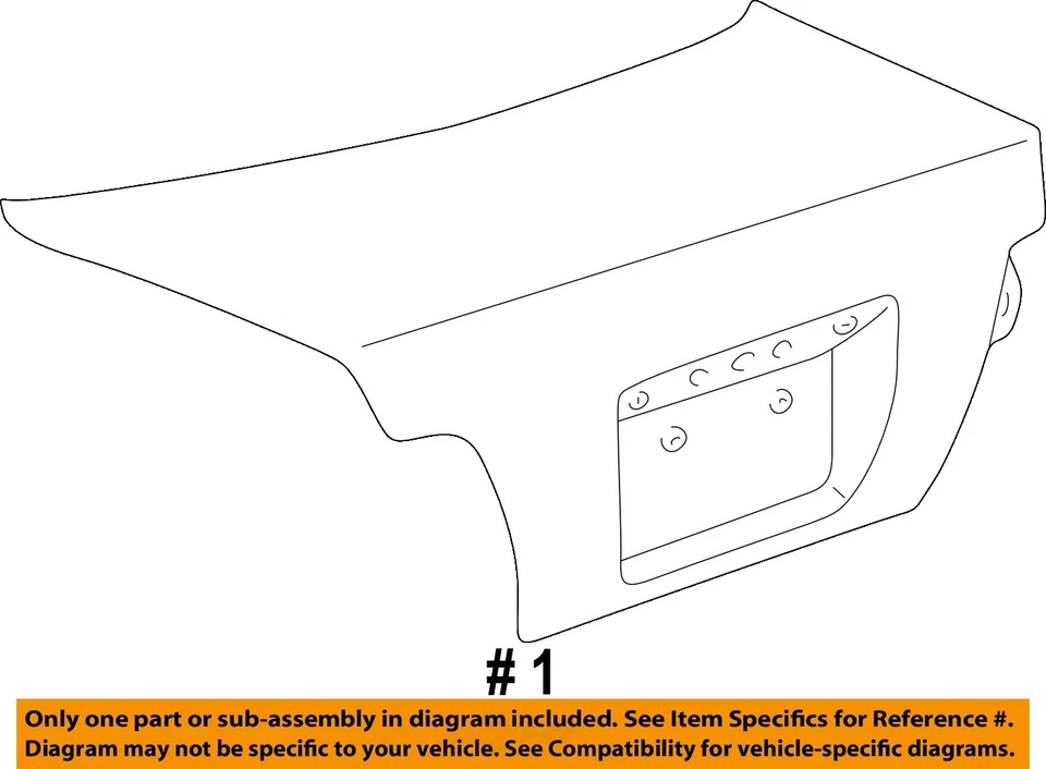 Used Deck Lid fits: 1999 Toyota Corolla  Grade A Foto 4 de 4