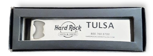 Hard Rock Merch Bottle Opener Hotel Tulsa  Oklahoma  High Polished