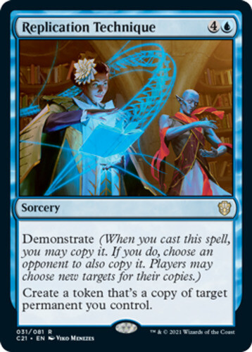 x1 Replication Technique R MTG Commander 2021 M/NM, English