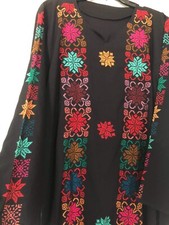 Beduino egiziano donna colorato ricamato Abaya Kafatan fatto a mano Siwa Egitto!