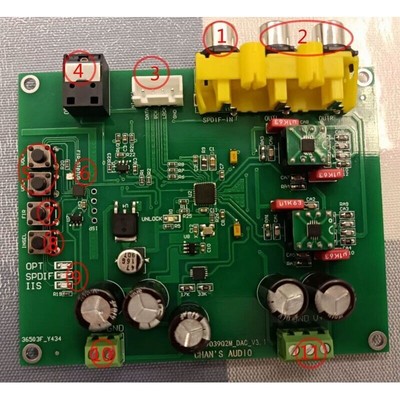 ES9039Q2M DSD Software Control DAC Audio Decoder Board DSD Hard Decoding #T8
