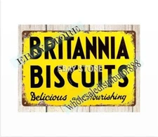 Britannia Biscuits metal tin sign collectible reproductions