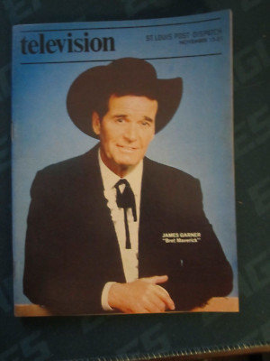 Post Dispatch Magazine Regional TV Guide Nov 1981 James Garner Bret Maverick
