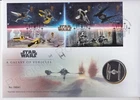 GB QEII ROYAL MAIL / MINT PNC MEDAL COIN COVER 2019 STAR WARS SHEET MEDAL