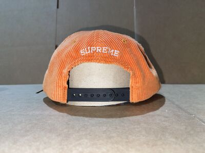 Supreme Global Corduroy 6-Panel Cap Black Orange F/W 17 | eBay