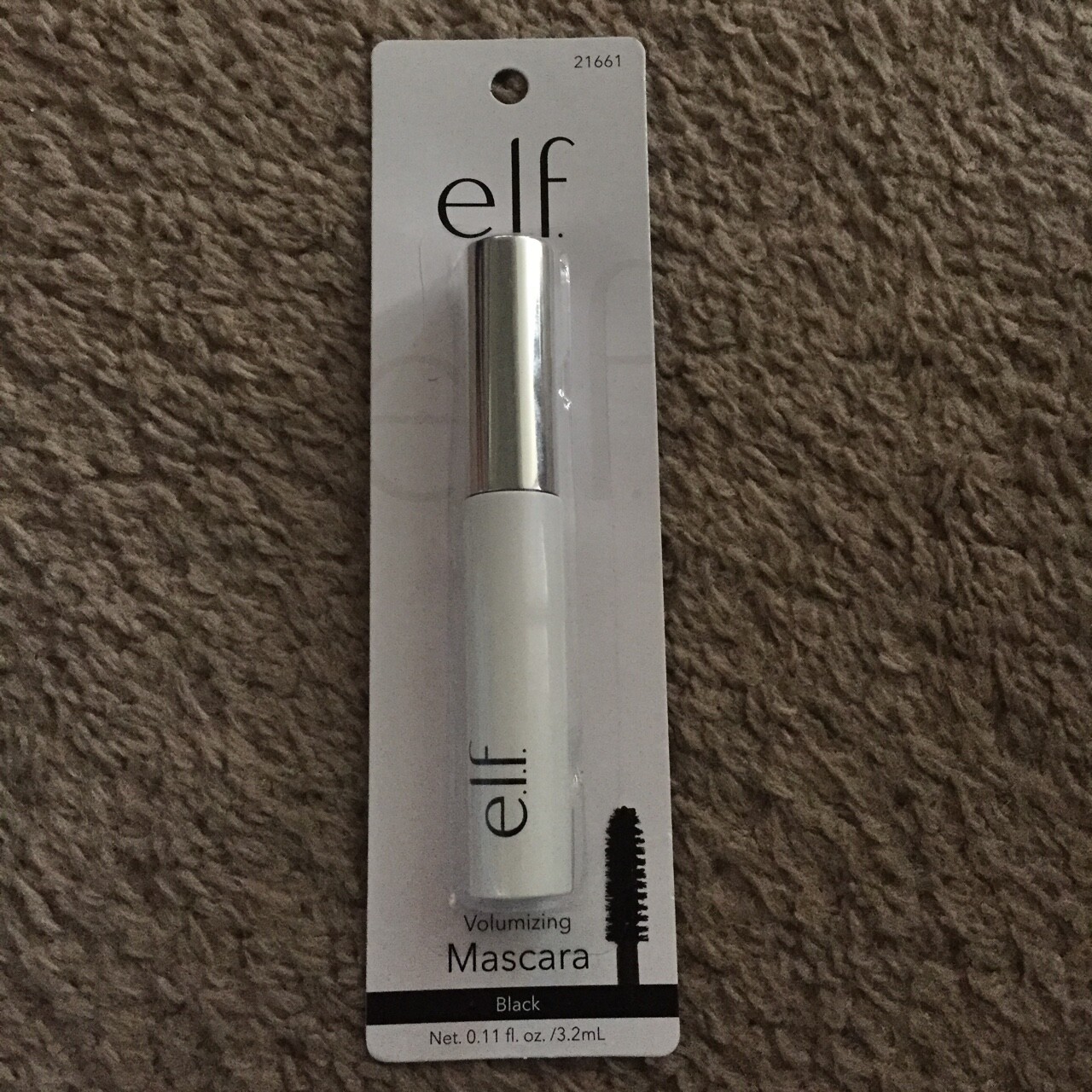 elf (E.L.F.) Volumizing Mascara, Vitamin B Enriched 21661, BLACK, 0.11