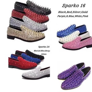 purple spike dress shoes