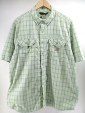 Carhartt Force Relaxed Fit Vented Button Down Short Sleeve Shirt Mens Size 2XL