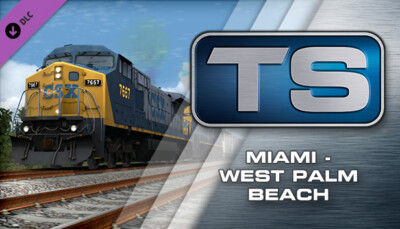 Train Simulator: Miami - West Palm Beach Route Add-On Steam DLC Game PC Cheap