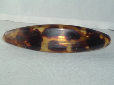 VINTAGE GOODY LUCITE FAUX TORTOISE BRAIDED HAIR‎ BARRETTE UP DO HAIR ACCESSORY VINTAGE GOODY LUCITE FAUX TORTOISE BRAIDED HAIR BARRETTE UP  main image 4