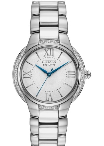 Citizen Eco-Drive White Ceramic  And‎ Diamond Women\'s Watch 031-S079284  7\