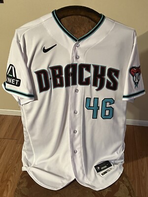 Team Issued Konnor Pilkington Arizona Diamondbacks Home White Jersey