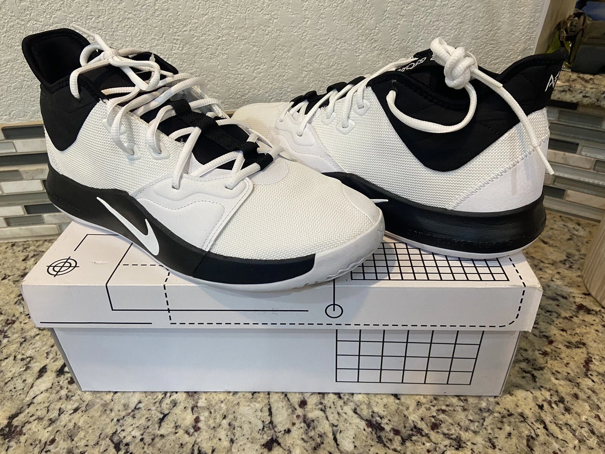 Nike PG 3 Team TB White/Black Men\'s Size 14 Basketball Nike PG 3 TB Team Blank White Black | Mercari main image 2