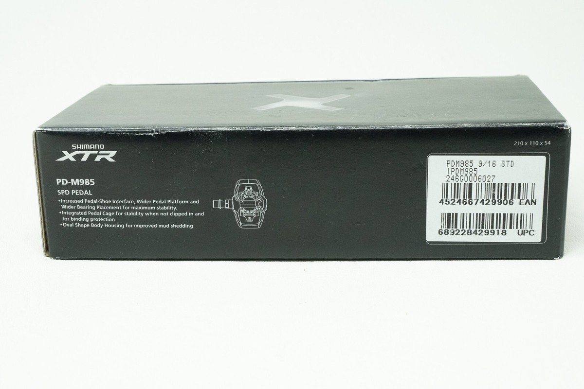 NOS SHIMANO XTR PD-M985 FLAT SPD PEDALS VINTAGE BICYCLE OLD MTB